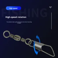 8 berbentuk cincin konektor perlengkapan memancing laut berbentuk botol aksesoris dengan Coastlock Snap kait putar Snaps Putar