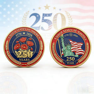 Monedas Conmemorativas de Metal de Doble Cara para el 250 Aniversario de la Independencia Americana, Precio de Fábrica al por Mayor, las Más Vendidas - Product Image 4