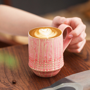 Nordic style ceramic coffee mug retro high appearance <b>tea</b> milk water <b>cup</b> customizable logo household drinking mug - Product Image 3