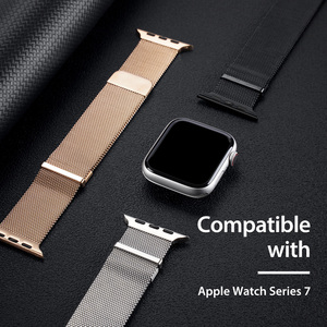 สายนาฬิกาที่เหมาะกับ Apple Watch สายมิลานแบบความหนาแน่นสูง iWatch สายโลหะแม่เหล็กคู่ของ Apple สายนาฬิกาสำหรับธุรกิจ - Product Image 1