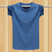T-shirt décontracté pour homme 2026, best-seller, en coton pur doux de haute qualité, respirant et respectueux de la peau, avec col brodé