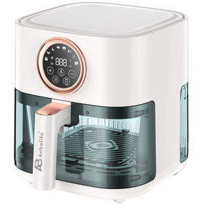 Friteuse à <span class=keywords><strong>air</strong></span> 2-en-1 Fenêtre visible à 360 ° Airfreyer Pot en verre trempé de qualité alimentaire Friteuse à <span class=keywords><strong>air</strong></span> multi-cuisson Grill BBQ No Painting - Product Image 5