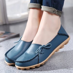 Mocassins pour femmes, chaussures plates en cuir PU, chaussures décontractées pour femmes, chaussures à enfiler, <span class=keywords><strong>grande</strong></span> <span class=keywords><strong>taille</strong></span>, chaussures pour mère - Product Image 4