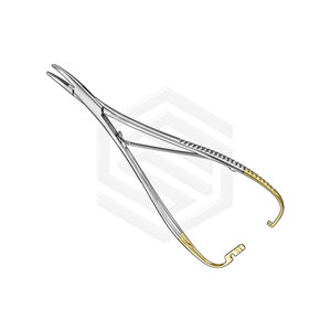 Juego de pinzas quirúrgicas eléctricas TC Lichtenberg, aguja Modif, soporte de aguja Halsey, base esencial de instrumentos quirúrgicos - Product Image 1