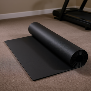 Tapis de protection pour tapis de course, épaisseur 1/4 po, 30x72 po, en caoutchouc, pour équipement de sport, adapté aux tapis - Product Image 2