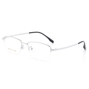 Lunettes de vue rectangulaires pour hommes en titane à monture complète 68012 – Confortables, légères, compatibles avec les verres correcteurs - Product Image 1