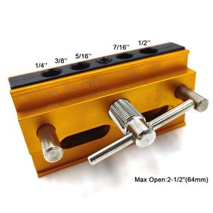 סגסוגת אלומיניום תעשייתית מסגסוגת אלומיניום עצמית מרכזי doweling Jig עבודה כלי עבודה צעד תרגיל מדריך תוכים ערכת oem להתאמה אישית - Product Image 2