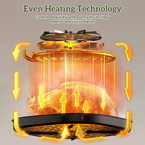 NUOVA Offerta! Friggitrice ad Aria Doppia XXL 8 Litri Schermo Smart Elettrodomestici da Cucina di Altissima Qualità Friggitrici a Doppio Cestello - Product Image 5