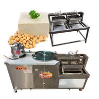 Machine commerciale à tofu et lait de soja, réservoir de 120 L, gaz en option, équipement multifonctionnel pour les commerces de transformation alimentaire HJ-P14R