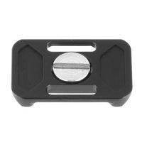 Plaque de fixation rapide universelle mini 38,5*25mm avec trous pour sangle, vis de montage 1/4 pour appareil photo reflex numérique, trépied à corde, rotule, pince