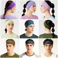 Bandeau de sport uni pour femmes, hommes, jeunes, unisexe, pour le football, la course, le fitness, l'entraînement, le basketball, personnalisable