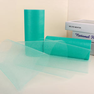 100 פוליאסטר צבעוני טול בד רול טריקו טול רול לחתונה שמלת שולחן חצאית - Product Image 5