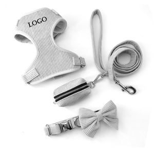 Joymay-Arnés de Pana de Lujo para Perros Pequeños y Grandes, Kit de Correa con LOGOTIPO Personalizado para Mascotas, Entrenamiento Táctico, Color Sólido - Product Image 3