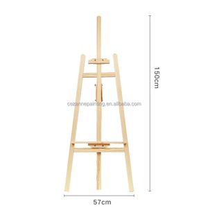 Caballete de madera de altura ajustable al por mayor, caballete de soporte de 57*150cm para pintar - Product Image 2