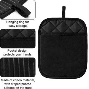 Almohadillas calientes de algodón grueso, lavables a máquina, suministros de cocina para hornear, soportes de olla - Product Image 4