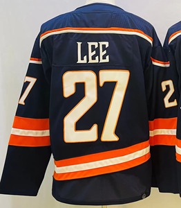 Maillot de hockey sur glace ajusté pour hommes personnalisés ensemble de chaussettes polyester OEM service broderie sublimation nom d'équipe personnalisé - Product Image 4