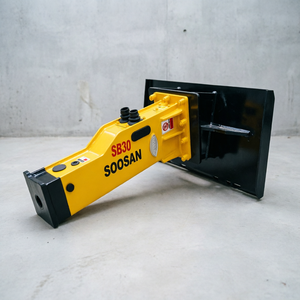 Martillo Hidráulico SOOSAN SB30 Tipo Caja con Placa de Dirección Deslizante y Componente Central del Motor para Excavadoras en Construcción y Demolición - Product Image 1