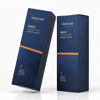 Boîte d'emballage de parfum de luxe personnalisée, boîte en papier pour vaporisateur de parfum imprimée à l'or, avec logo, carton pliable