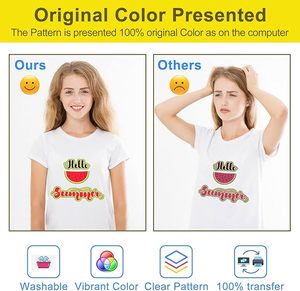 <span class=keywords><strong>Film</strong></span> de transfert DTF double face mat pour sublimation sur coton, impression directe sur t-shirts foncés et clairs - Product Image 2