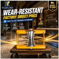 Support de câble en aluminium Hourglass avec cadre jaune, plaque verticale réglable, bloc de montage usiné, guide pour machine de tirage, infrastructure