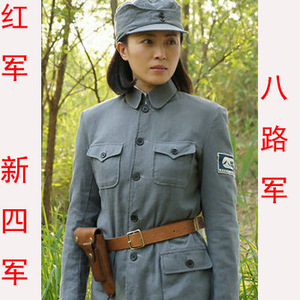 Costume de l'armée de la 8e division pour femmes, veste en coton pour spectacle sur scène, taille adulte - Product Image 1
