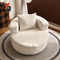 Canapé de détente individuel en velours côtelé compressé sous vide, avec éponge 3D haute densité, fauteuil de salon amovible et lavable pour la maison, l'hôtel, personnalisable