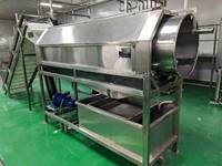 Machine à laver industrielle personnalisée en acier au carbone pour légumes et fruits, à tambour rotatif, avec moteur pour usage en restaurant, 220V/380V 3.5KW