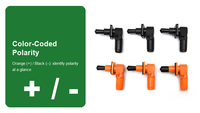Connecteur de stockage d'énergie à branchement rapide 120A 1500V, contact en cuivre IP67, boîtier en nylon, UL94 V0 ignifuge, montage sur panneau pour batterie