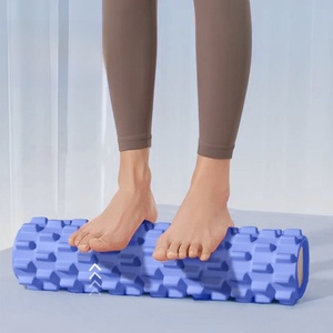 Rouleau de massage à picots pour yoga, balle de massage fascia, relaxant musculaire professionnel, rouleau amincissant pour les jambes et le dos, antidérapant, en silicone PE écologique - Product Image 2