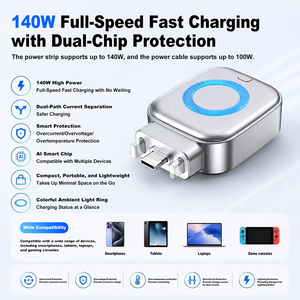 Hot Selling Smart Full Charge Auto Cut Off Type-C <b>Adapter</b> <b>Universal</b> AI Charging Separator for Phones Tablets Laptops - Product Image 1
