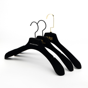 <span class=keywords><strong>Cintres</strong></span> multifonctionnels en velours pour vêtements, logo personnalisé, cintre antidérapant pour armoire - Product Image 1