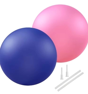 Dos Pelotas de <span class=keywords><strong>Pilates</strong></span>, Ideales para Ejercicios de Fisioterapia, Yoga, Ejercicios de Core, Equipo de Entrenamiento de Barra de Goma para Mujeres, Hombres, Niños y Bebés - Product Image 3