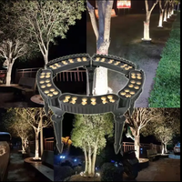 Lampe LED pour arbre, éclairage extérieur DMX512 12W 48W RGB RGBW, projecteur de jardin coloré, éclairage paysager, IP65, aluminium, lampe LED pour arbre