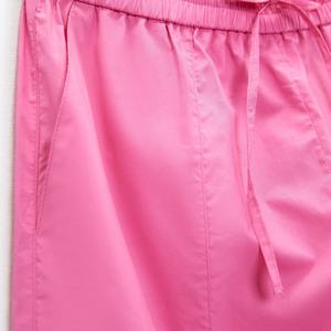 Pantalon cargo taille haute élastique pour femme avec logo personnalisé, motif cœur, 6 poches, écologique et respirant, délavage coloré - Product Image 6