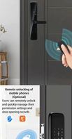 Cerradura Inteligente para Puerta con Control por Aplicación Tuya Ttlock, Huella Dactilar Electrónica, Pantalla Táctil Digital, Código de Teclado