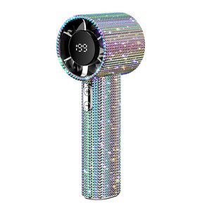 New Factory Wholesale High-Speed USB Rechargeable Handheld Lash Fan Air <b>Blower</b> Bling Fan - Product Image 1