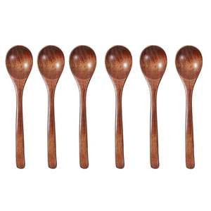 Cuillère en bois multi-usages pour la cuisine, outil durable pour la cuisson et le service, disponible au meilleur prix du marché. - Product Image 4