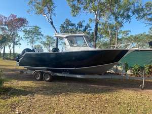 Yacht sportif en aluminium de 7,5 m (25 pieds) avec coque traversable, moteur hors-bord, <span class=keywords><strong>bateau</strong></span> de pêche et de loisirs à vendre - Product Image 6