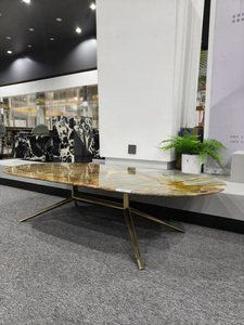 Đồ Nội Thất Phòng Khách Bàn Ăn Hiện Đại Đặt Bàn Ăn Bằng Đá Cẩm Thạch Bàn Ăn Sang Trọng - Product Image 4