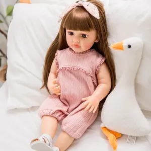 Poupées <span class=keywords><strong>Reborn</strong></span> de <span class=keywords><strong>Boutique</strong></span> de Mode 55cm Fait Main en Silicone Souple Poupée Bébé Réaliste Jouets pour Cadeau Promotionnel - Product Image 6