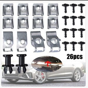 ชุดสกรูยึดใต้ฝากระโปรงรถยนต์ออดี้ A4 B8 A5 Q5 จำนวน 26 ชิ้น อะไหล่ซ่อมโลหะ - Product Image 1
