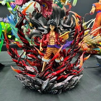 Figura de PVC de 40 cm de Monkey D. Luffy de One Piece, Sombrero de Paja, Isla Fantasma, Haoshoku Haki, Dibujos Animados Japoneses, Juguete Coleccionable, Estatua de Anime