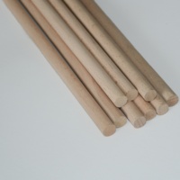 Tiges en bois de hêtre naturel de haute qualité, lisses et rondes, pour le travail du bois, la construction de maquettes et les commandes en gros personnalisées