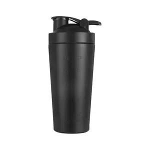 Metal Protein Shaker Cup Eco-friendly Fitness Gym Stainless Steel Shaker Bottle