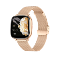 Schrittzähler Smartwatches Wasserdicht 2026 Intelligente Uhr für Männer und Frauen Digitaler Sport-Fitness-Tracker Gold Smartwatch I221