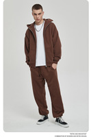 Nouveauté 2023, ensemble sweat-shirt et pantalon de survêtement Artiemaster tendance, personnalisé, lourd, fermeture éclair intégrale, uni, vintage, 360G