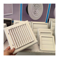 Grille de ventilation extérieure en plastique ABS, à fixation murale, pour hôpital, gymnase, école, avec design graphique