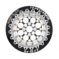 Jantes forgées Drag Racing 15x7 15x8 15x10 17x4.5 4x100, noires avec centre poli, pour Civic EK EG DC2 CRX, jantes Magnum Import