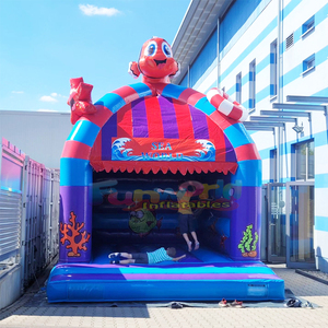 Castillo inflable con temática del mundo marino, castillo hinchable comercial para niños, casa de brinco para fiestas. - Product Image 1