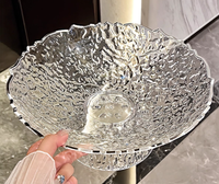 Assiette de fruits drainante à base détachable avec base polyvalente pour assiette de fruits en cristal en plastique pour la maison